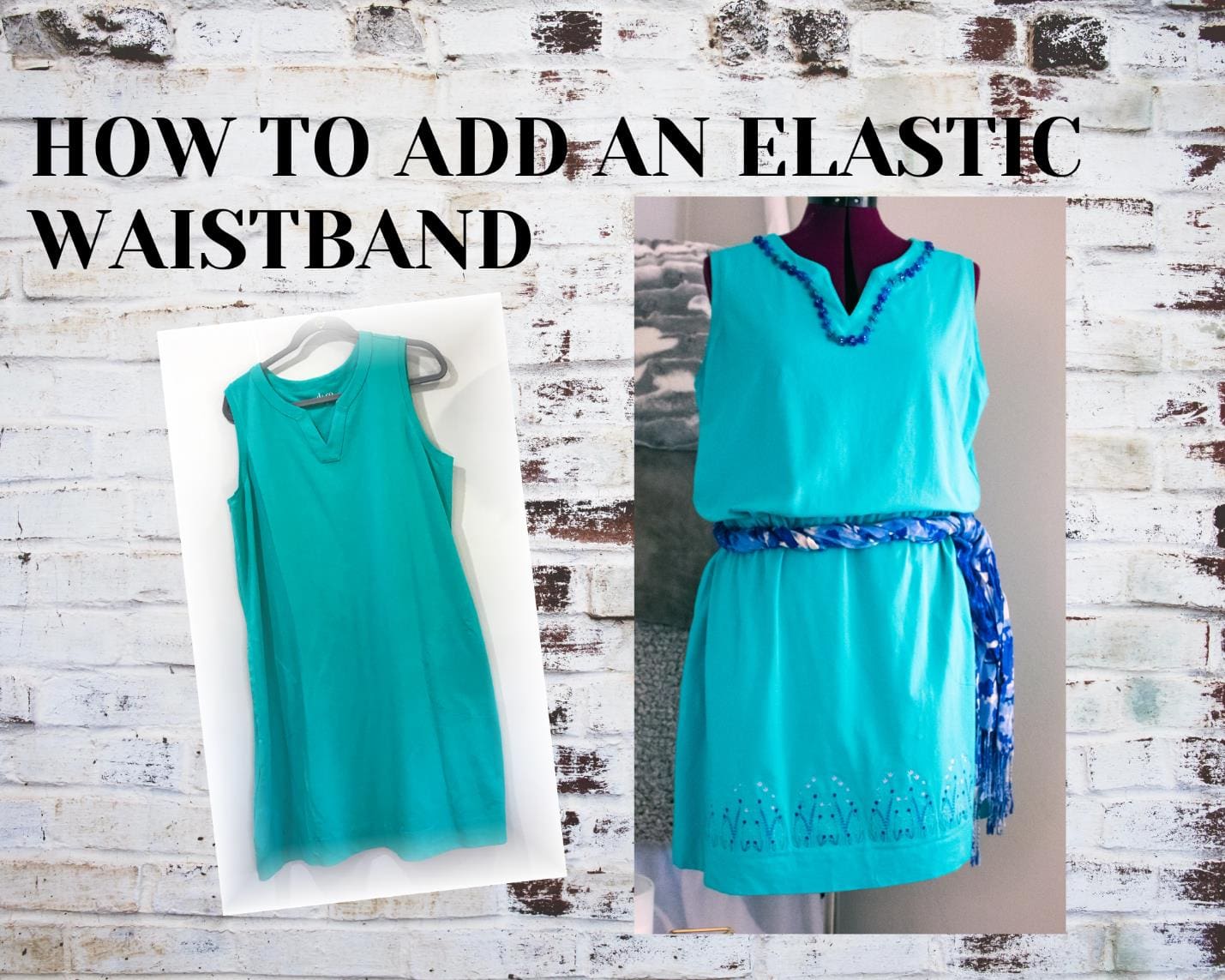 Add An Elastic Waistband To A Dress The Creative Sewist