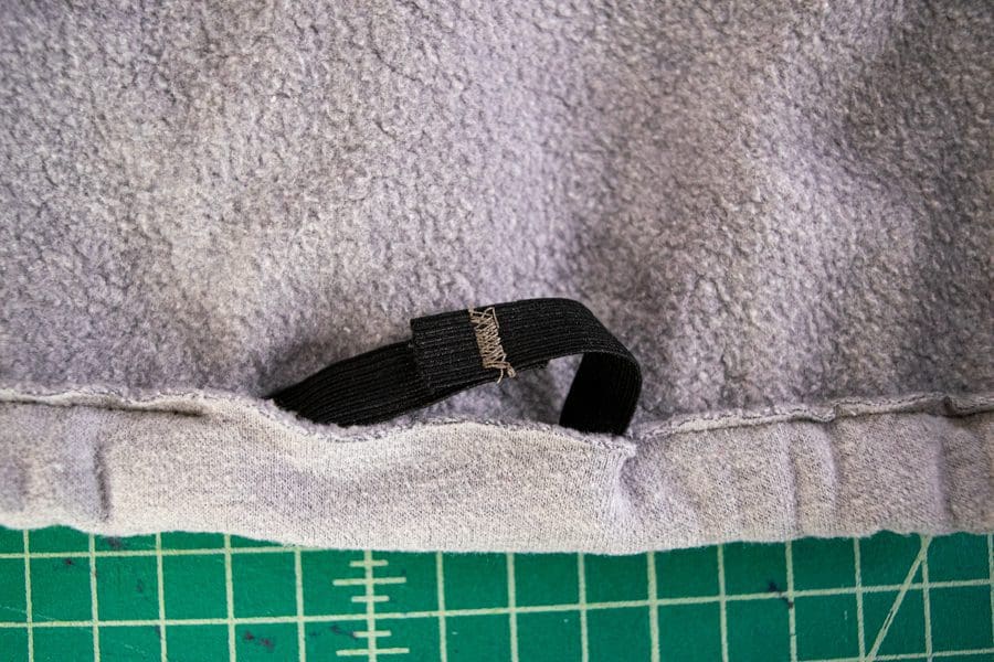 Sweatshirt Refashion: How to Quickly Crop a Hoodie & Add Ruched Sleeves -