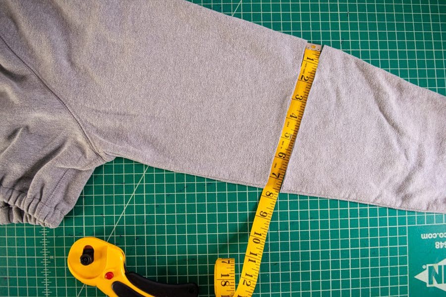 Sweatshirt Refashion: How to Quickly Crop a Hoodie & Add Ruched Sleeves -