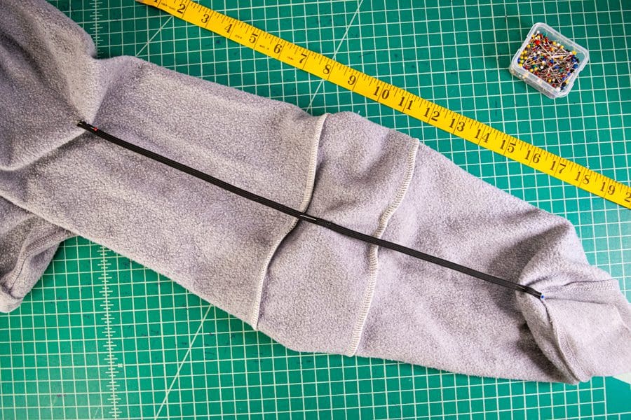 Sweatshirt Refashion: How to Quickly Crop a Hoodie & Add Ruched Sleeves -