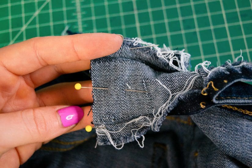 Taking in jeans waistband: How to remove excess fabric for a custom fit -