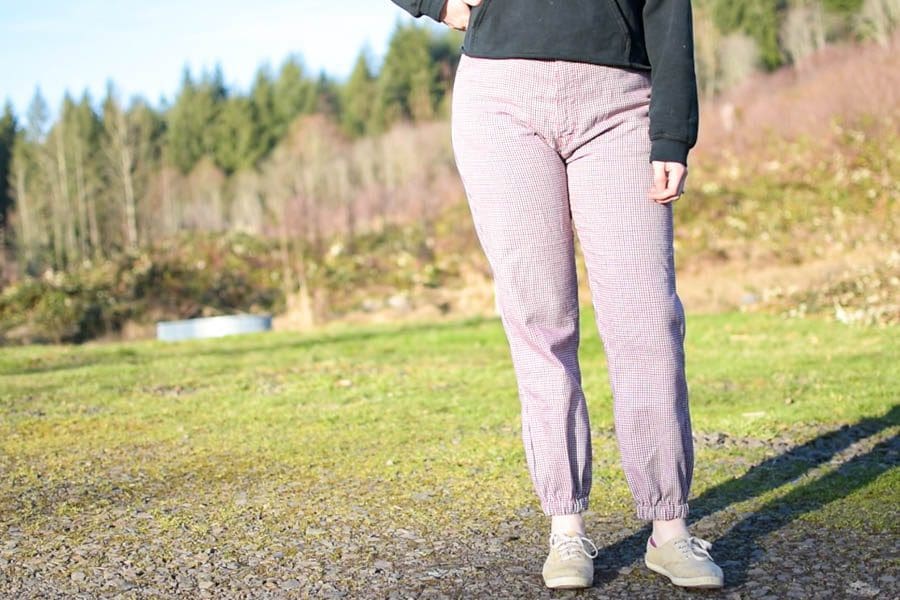 How to Turn Pants into Joggers an Easy Refashion Sewing Project -