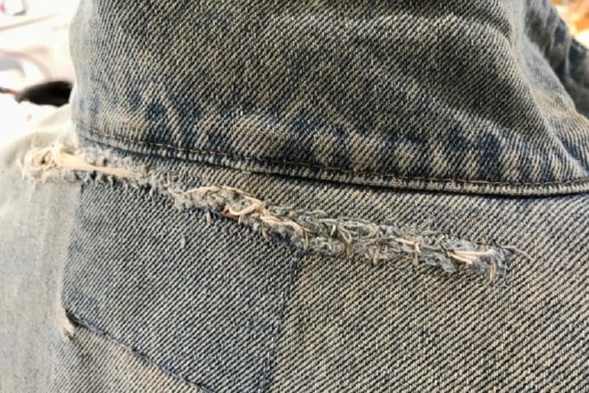 How Do You Fix Holes In Your Denim Jacket When They Get Too Big?