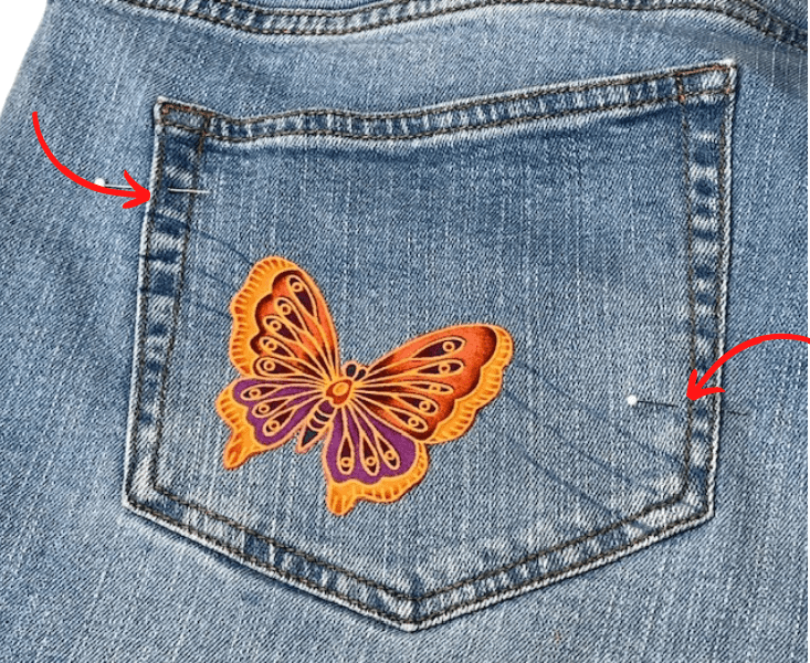 Jeans pocket design photo
