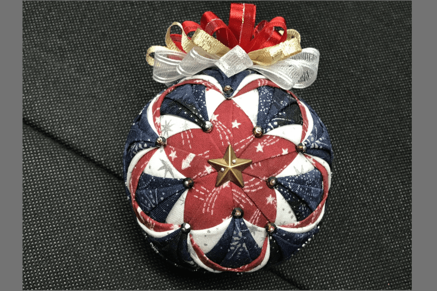 Patriotic fabric ornament