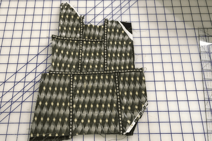 fabric patchwork panel