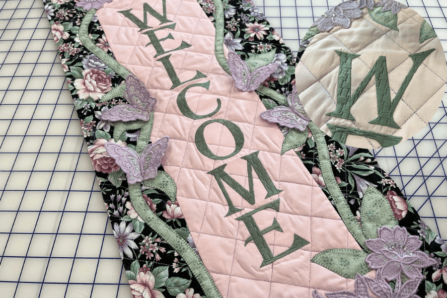 Spring Welcome Banner close-up