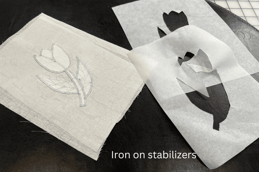 Removing iron on stabilizer