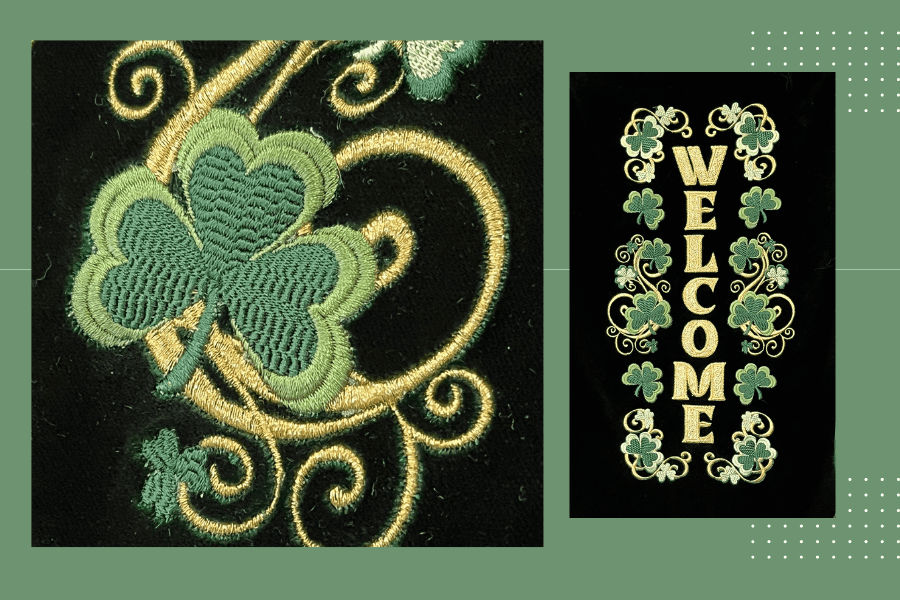 Embroidered Velvet fabric