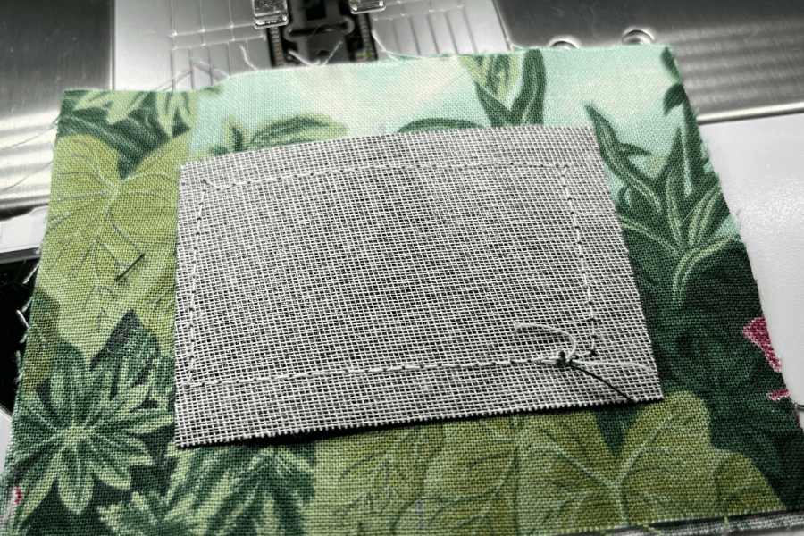 Backside of chalkboard fabric